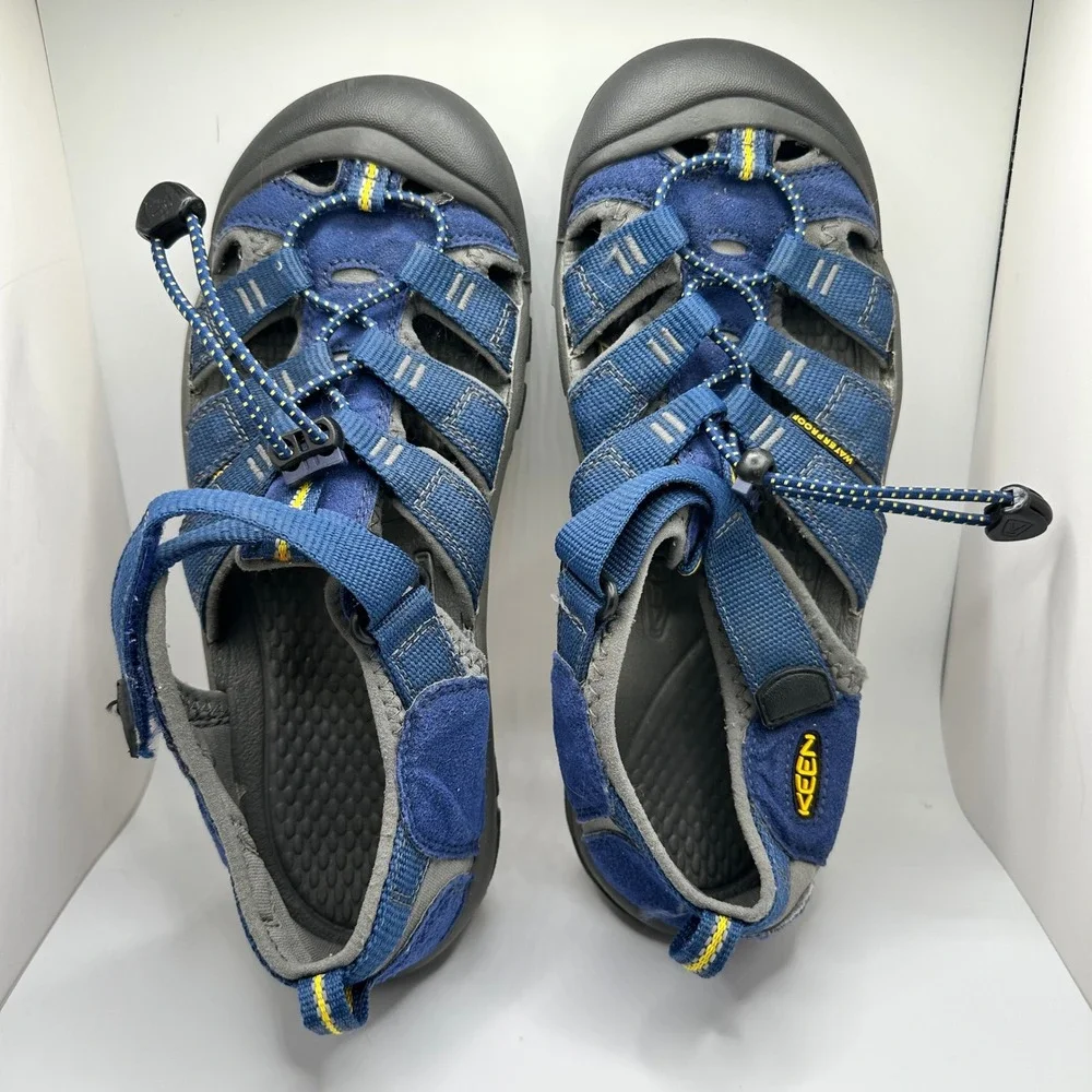 Keen Newport H2 size 6 Blue Yellow Waterproof Hiking Sport Sandals 1009962